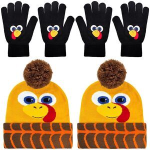 6717 Thanksgiving Turkey Trot Costumes Sets - 2 Sets Pom-pom